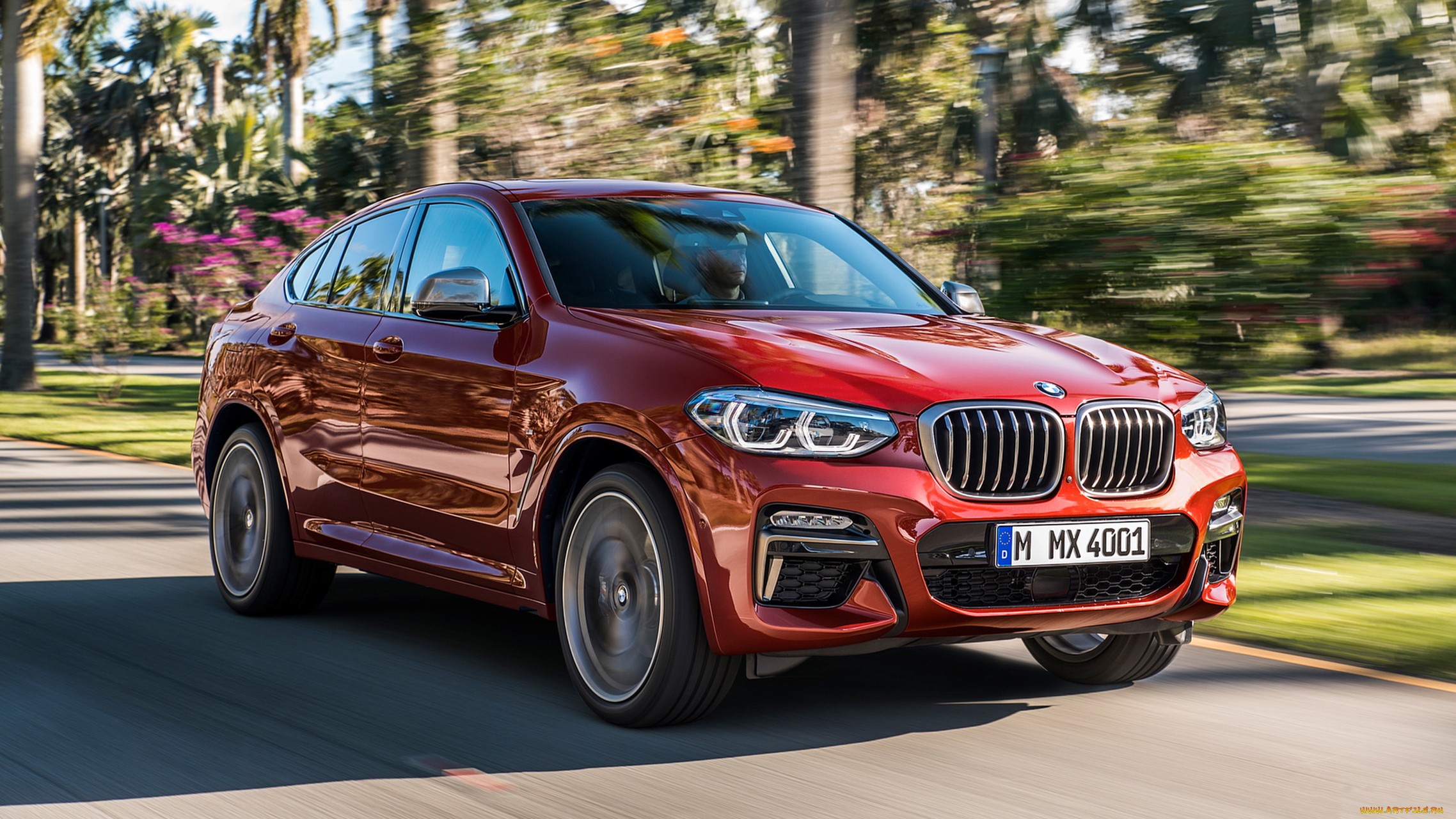 bmw x4 m40d 2019, , bmw, x4, m40d, 2019, red